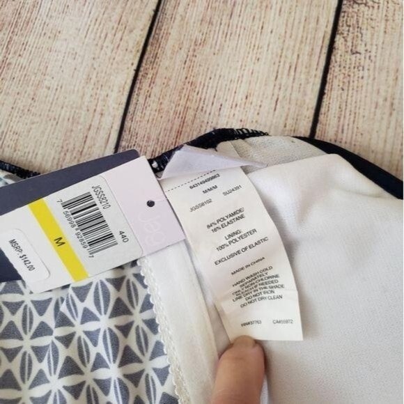 JAG High Neck Criss Cross Back Tankini Sports Top Tennis Swim Athletic Medium - Picture 9 of 11